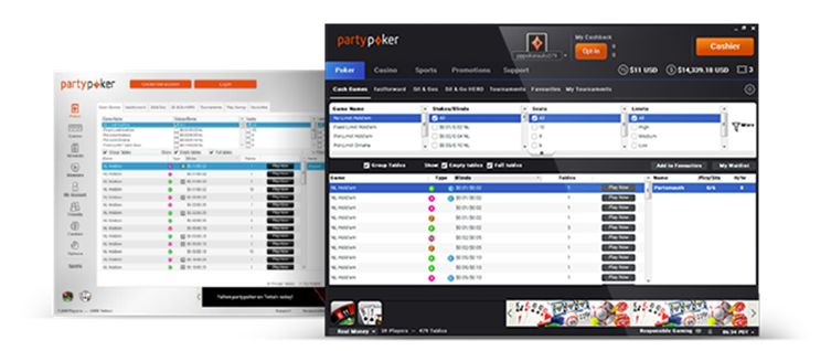 partypoker new lobby theme